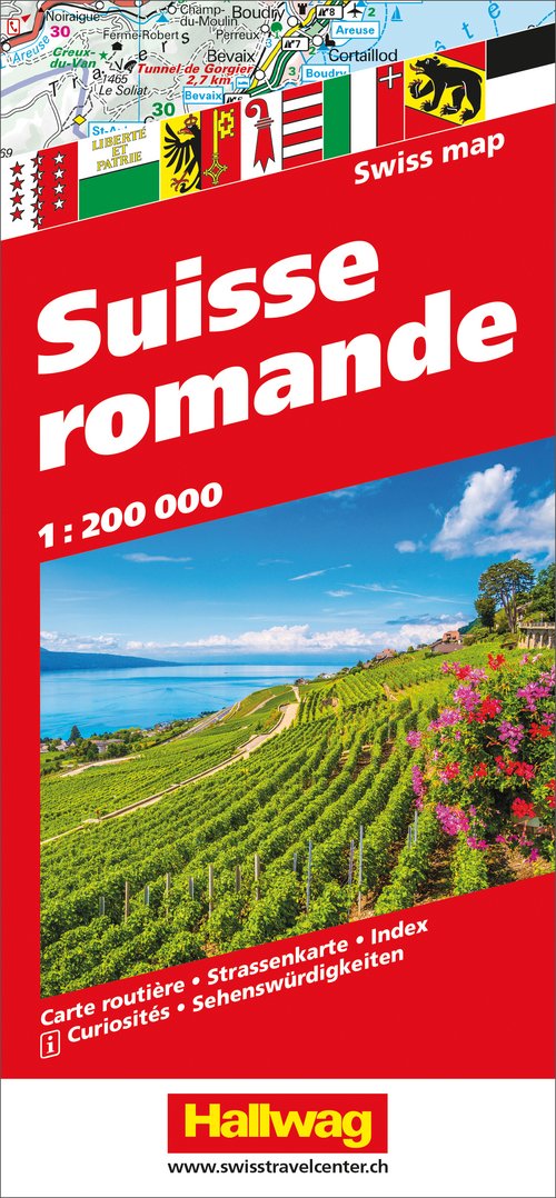 Suisse romande Strassenkarte