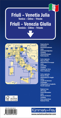 Italy, Friuli Venezia Giulia, No. 05, Regional Road Map 1:200'000 Italy, Friuli Venezia Giulia, No. 05, Regional Road Map 1:200'000