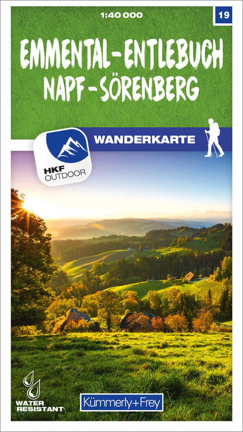 Suisse, Emmental - Entlebuch, Napf - Sörenberg, No. 19, carte pédestre 1:40'000