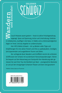 Suisse, randonnée et navigation, guide de randonnée Erlebnis Schweiz, édition allemande Suisse, randonnée et navigation, guide de randonnée Erlebnis Schweiz, édition allemande