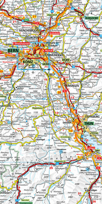 Suisse, Carte routière Poster TCS 1:301'000