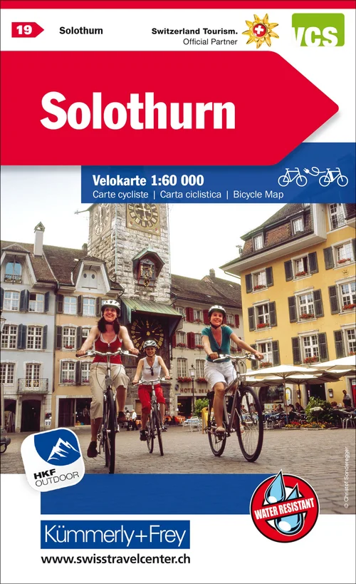Switzerland, Solothurn, No. 19, cycling map 1:60'000
