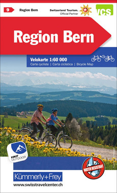 Schweiz, Region Bern, Nr. 09, Velokarte 1:60'000