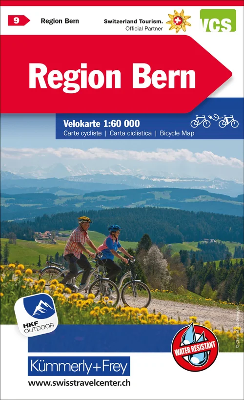 Switzerland, Region Bern, Nr. 09, cycling map 1:60'000