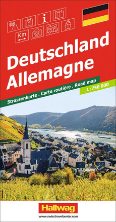 Allemagne, Carte routière 1:750'000