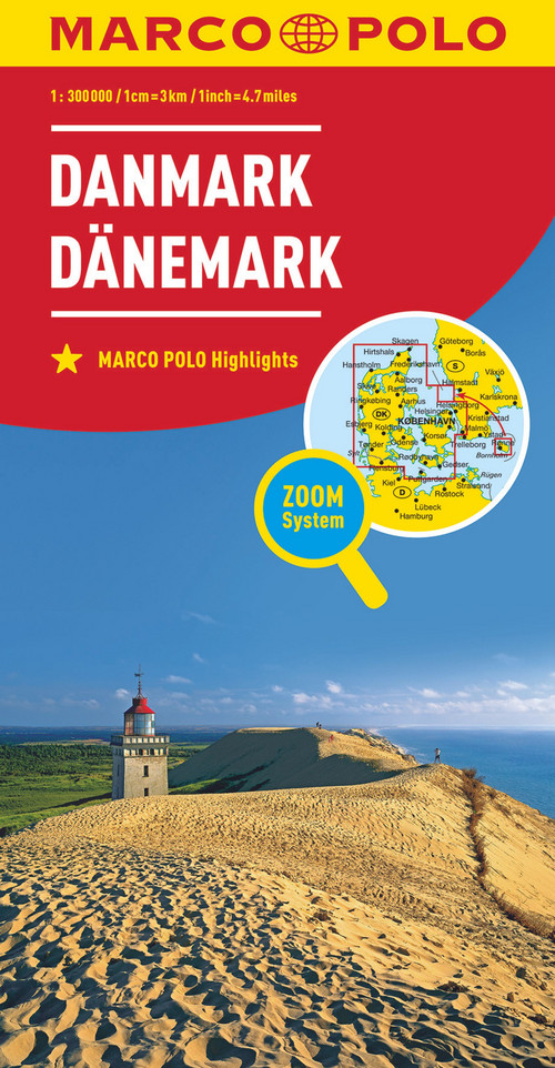 MARCO POLO Länderkarte Dänemark 1:300 000