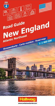 New England Strassenkarte 1:1 Mio., Road Guide Nr. 4