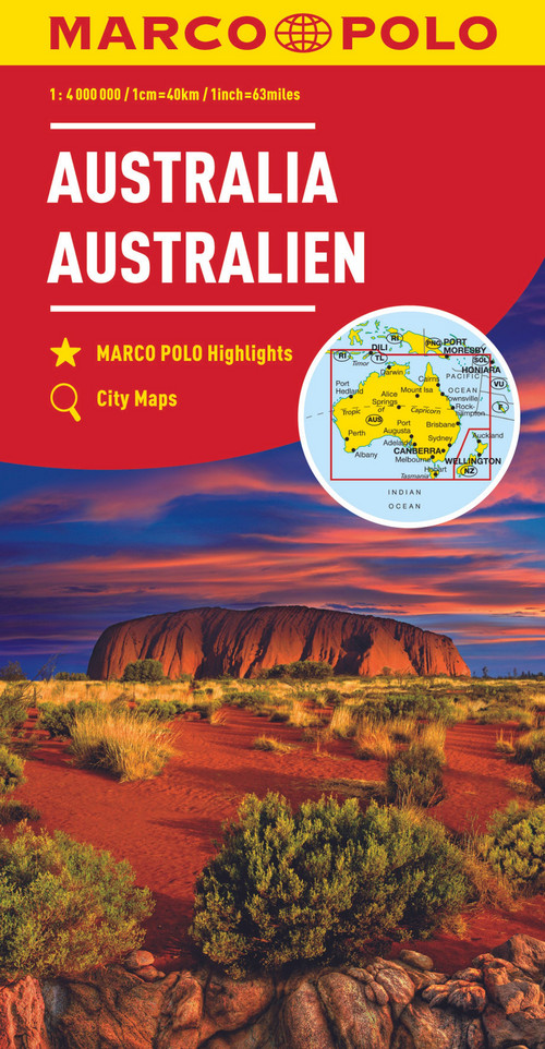 MARCO POLO Kontinentalkarte Australien 1:4 000 000