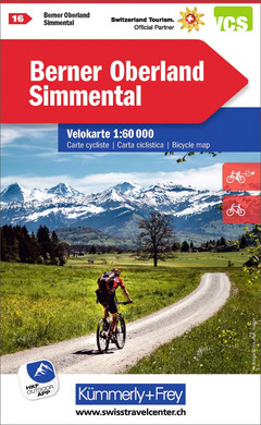 Schweiz, Berner Oberland, Nr. 16, Velokarte 1:60'000