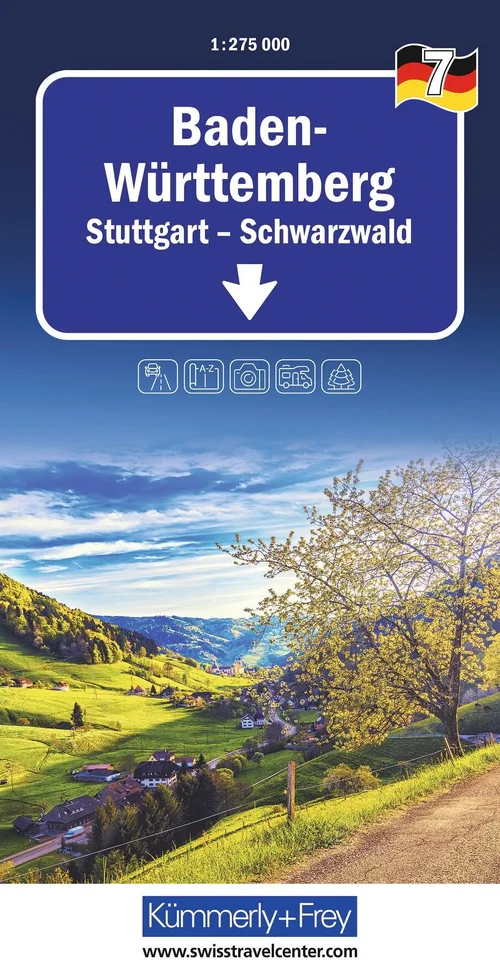 Allemagne, Bade-Wurtemberg, No. 07, Carte régionales 1:275'000 Allemagne, Bade-Wurtemberg, No. 07, Carte régionales 1:275'000