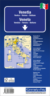 Italien, Venetien, Nr. 4, Strassenkarte 1:200'000 Italien, Venetien, Nr. 4, Strassenkarte 1:200'000