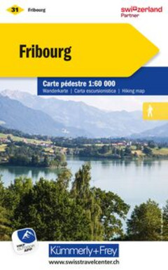 Switzerland, Fribourg, No. 31, Hiking Map 1:60'000