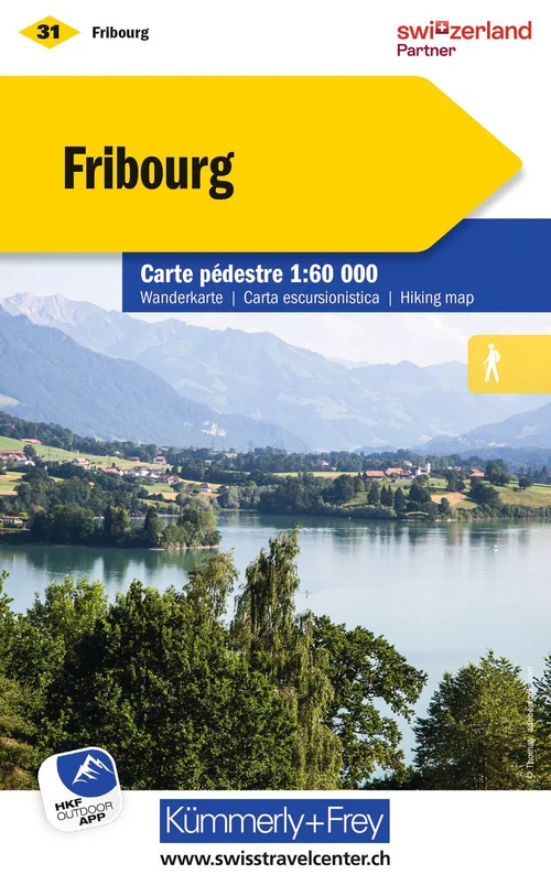 Suisse, Fribourg, No. 31, Carte pédestre 1:60'000 Suisse, Fribourg, No. 31, Carte pédestre 1:60'000