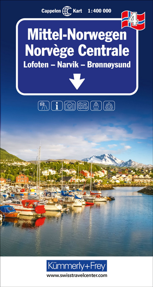 Norwegen (Mitte), Lofoten - Narvik - Bronnoysund, Nr. 04, Regionalkarte 1:400'000