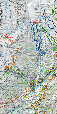6 Brig, Aletsch, Conches 1:50'000 Edition allemande