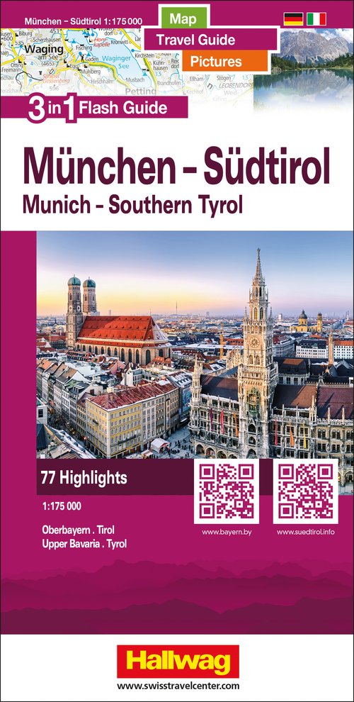 Munich - Tyrol du Süd 1:175 000 Flash Guide d/e