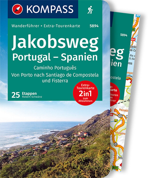 KOMPASS Wanderführer Jakobsweg Portugal Spanien, 60 Touren