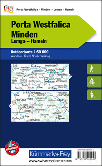 58 Porta Westfalica - Minden, Outdoorkarte Deutschland 1:50 000