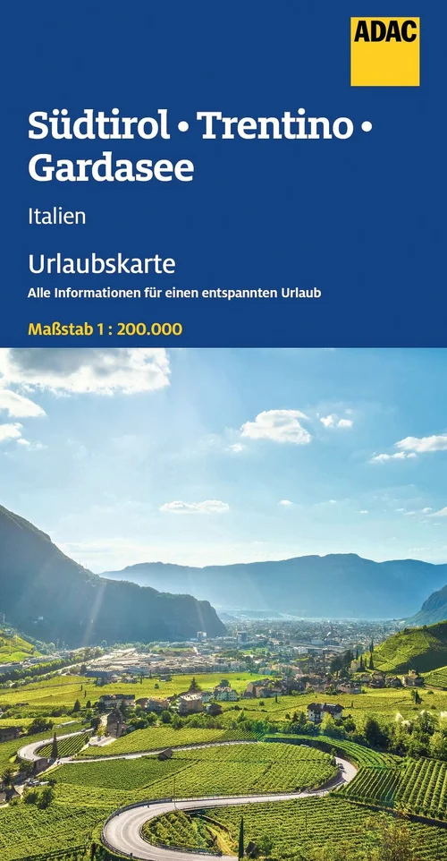 ADAC Urlaubskarte Südtirol, Trentino, Gardasee 1:200.000 ADAC Urlaubskarte Südtirol, Trentino, Gardasee 1:200.000