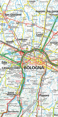 Italien, Emilia Romagna, Nr. 7, Strassenkarte 1:200'000 Italien, Emilia Romagna, Nr. 7, Strassenkarte 1:200'000
