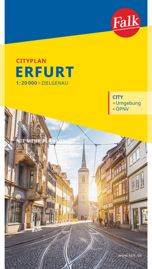 Falk Cityplan Erfurt 1: 20000