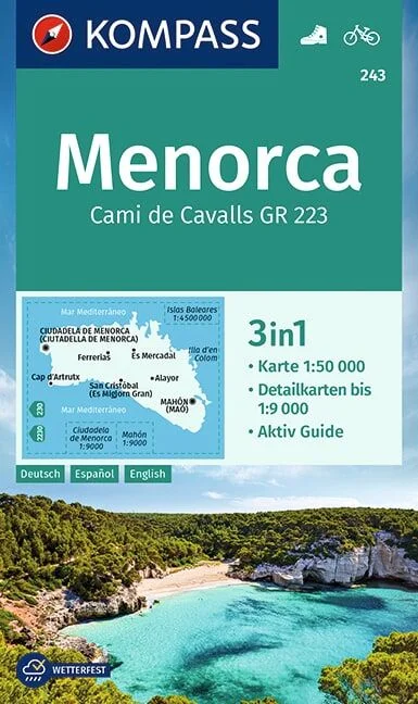 KOMPASS Wanderkarte 243 Menorca 1:50.000 KOMPASS Wanderkarte 243 Menorca 1:50.000