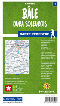 Schweiz, Basel - Solothurner Jura, Nr. 5, Wanderkarte 1:40'000 Schweiz, Basel - Solothurner Jura, Nr. 5, Wanderkarte 1:40'000