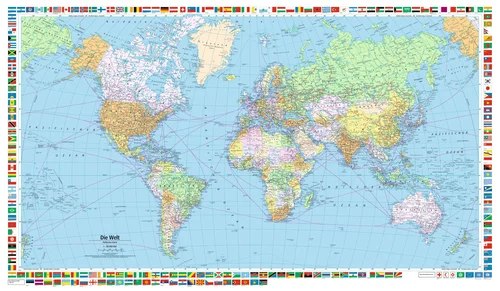 World political map poster 1:50 Mio. World political map poster 1:50 Mio.