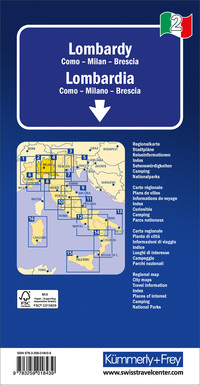Lombardei, Nr. 02, Regionalstrassenkarte 1:200'000 Lombardei, Nr. 02, Regionalstrassenkarte 1:200'000