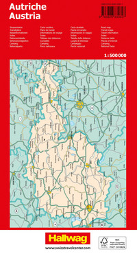 Austria Road map 1:500 000 Austria Road map 1:500 000