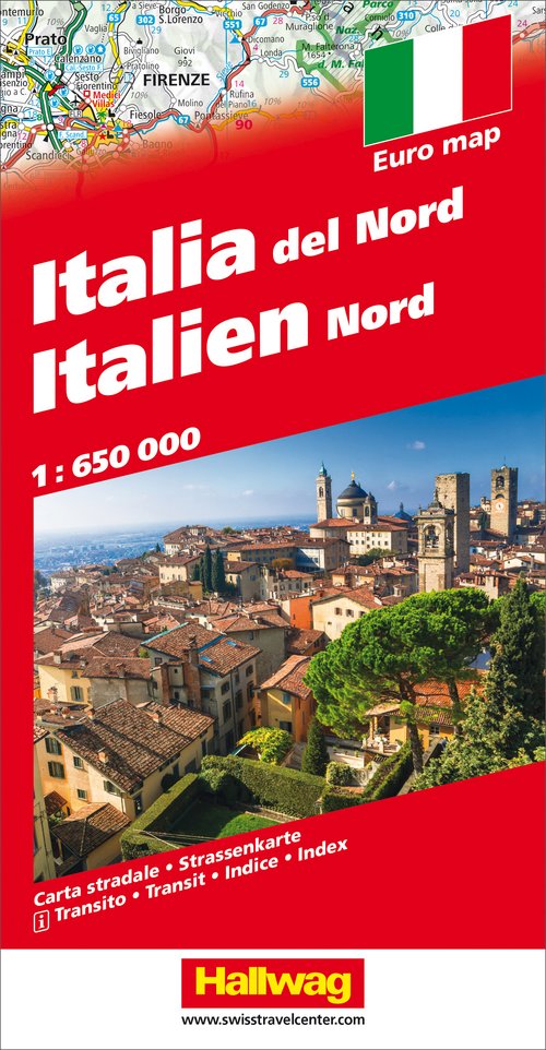 Italie (Nord), Carte routière 1:650'000