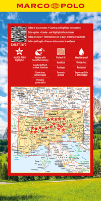 MARCO POLO Reisekarte Alpen 1:650.000