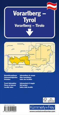 Vorarlberg - Tirol - Regionalkarte 1: 175 000 Vorarlberg - Tirol - Regionalkarte 1: 175 000