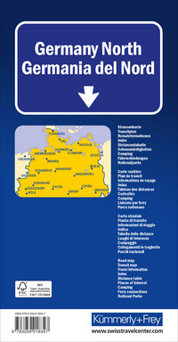 Allemagne (Nord), Carte Routière 1:500'000