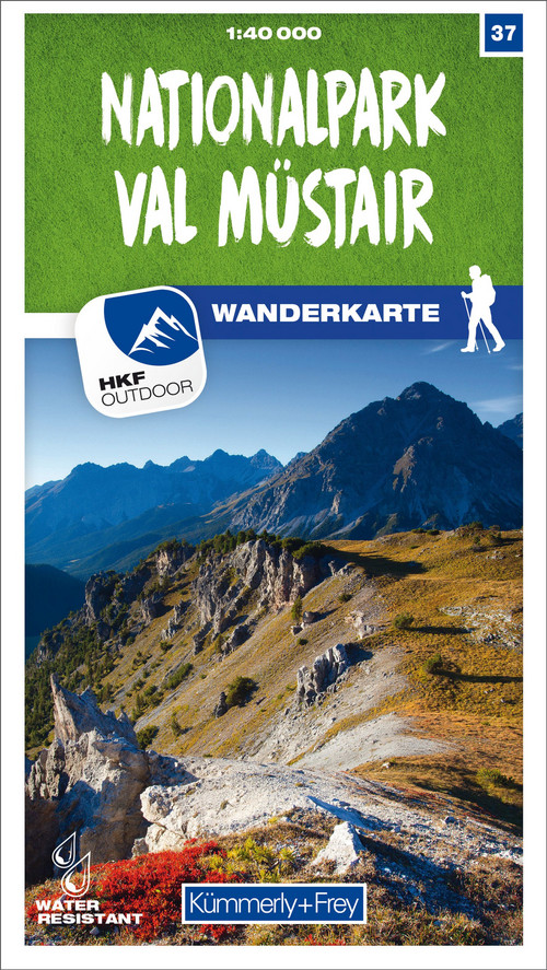 Switzerland, National Park Val Müstair, No. 37, hiking map 1:40'000