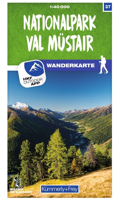 Schweiz, Nationalpark Val Müstair, Nr. 37, Wanderkarte 1:40'000