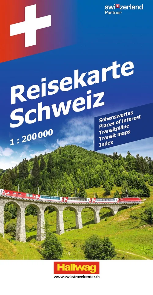 Hallwag Strassenkarte Reisekarte Schweiz 1:200.000 Hallwag Strassenkarte Reisekarte Schweiz 1:200.000