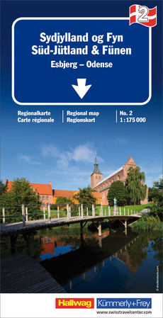 Dänemark, Süd-Jütland, Nr. 2, Strassenkarte 1:175'000