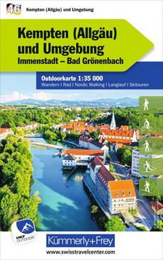Germany, Kempten (Allgäu) and Surroundings, Nr. 46, Outdoor map 1:35'000