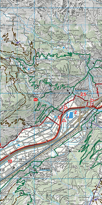 Switzerland, Bas-Valais - Sion, Nr. 20, cycling map 1:60'000