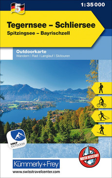 Germany, Tegernsee - Schliersee, Nr. 5, Outdoor map 1:35'000