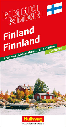 Finnland, Strassenkarte 1:650'000