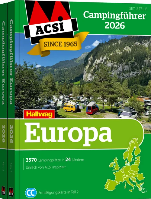 Europa 2026, Campingführer  ACSI