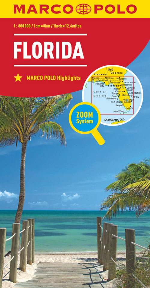 MARCO POLO Kontinentalkarte Florida 1:800.000