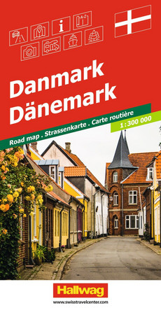 Denmark, road map 1:300'000