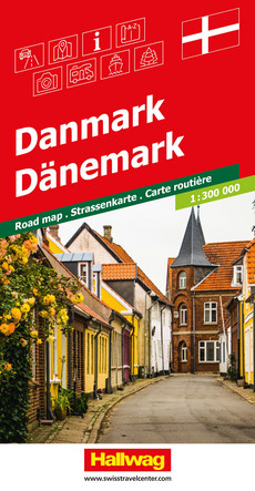 Dänemark, Strassenkarte 1:300'000