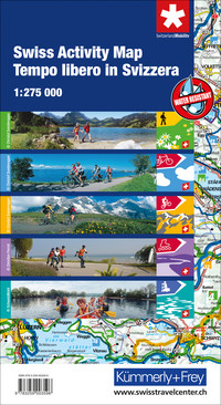 Freizeitkarte Schweiz 1:275'000