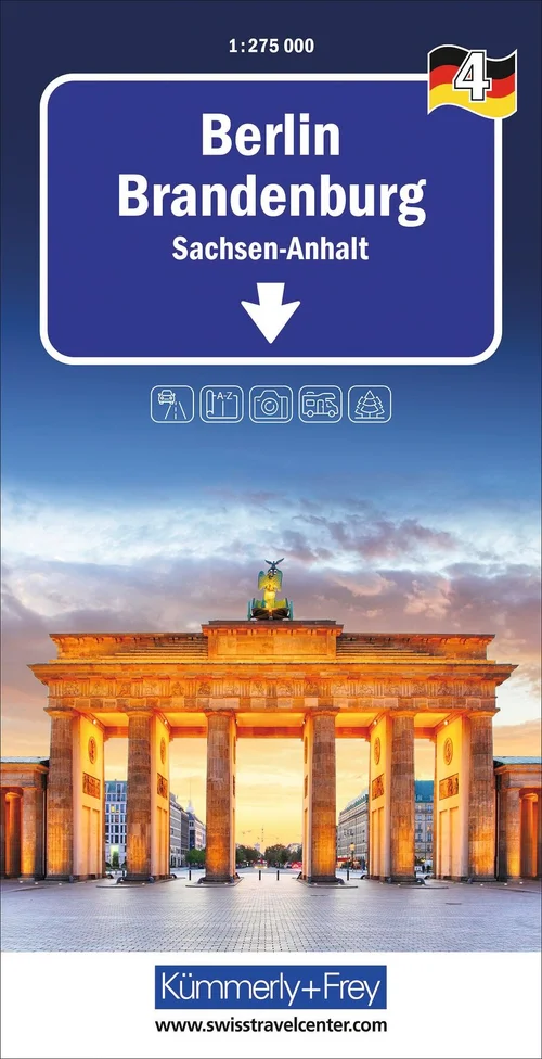 Allemagne, Berlin Brandebourg, No. 04, Carte régionale 1:275'000 Allemagne, Berlin Brandebourg, No. 04, Carte régionale 1:275'000