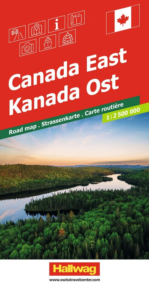 Canada (Est), Carte routière 1:2,5Mio. Canada (Est), Carte routière 1:2,5Mio.