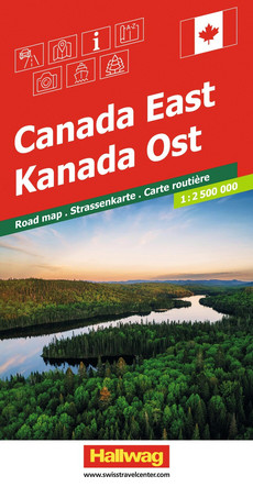 Canada (Est), Carte routière 1:2,5Mio.